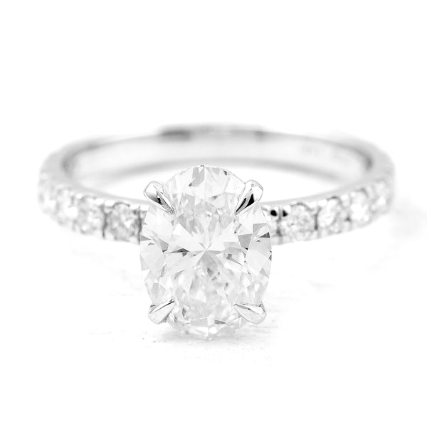 2.53 Carats Lab Grown Diamond 14K Gold Ring