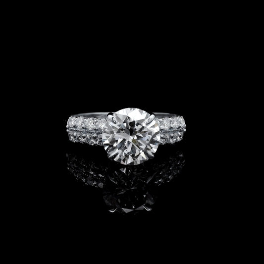 2.51 Carats Lab Grown Diamond 14K Gold Ring