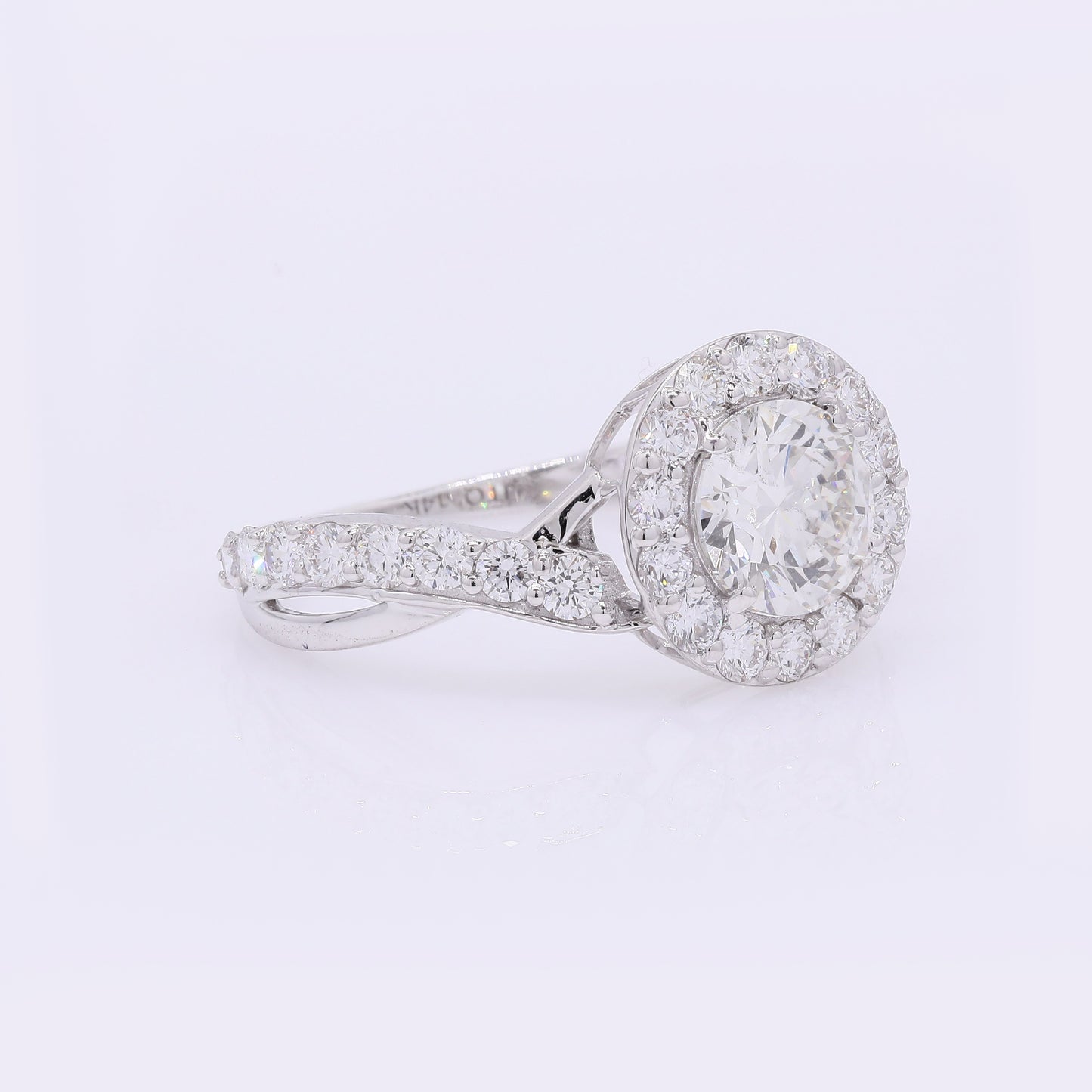 1.96 Carats Lab Grown Diamond 14K Gold Ring