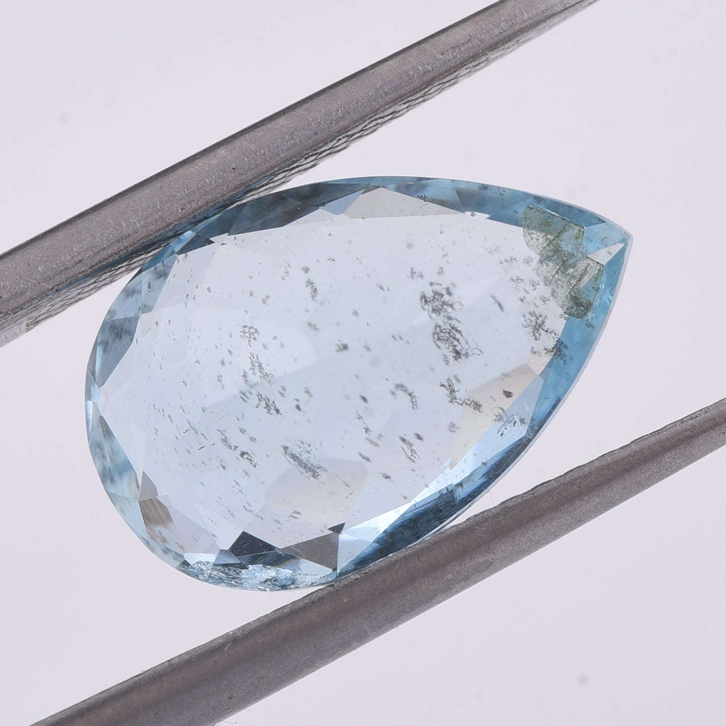 4.1 Natural Beryl Aquamarine Pear Mixed Cut Gemstone