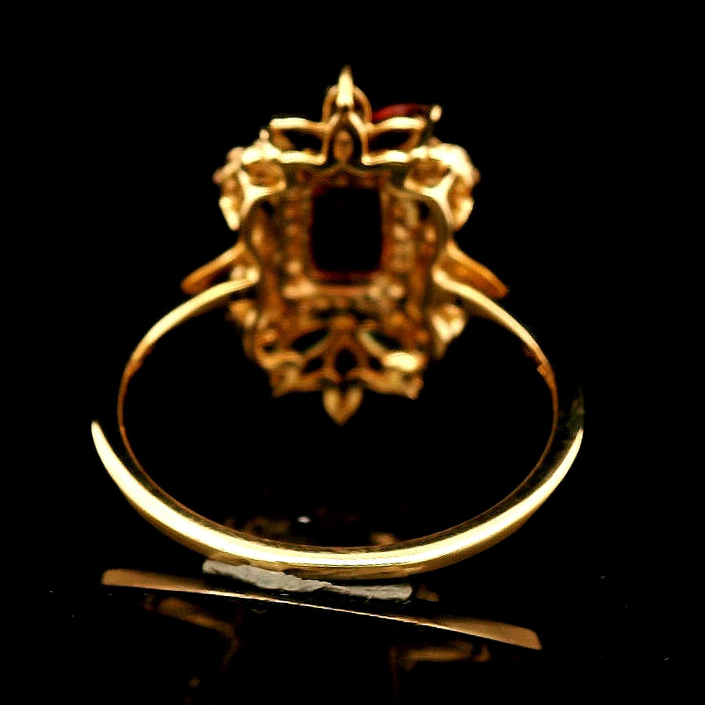 1.39 Ct Octagon Rubellite 14K Gold Ring