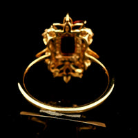 1.39 Ct Octagon Rubellite 14K Gold Ring