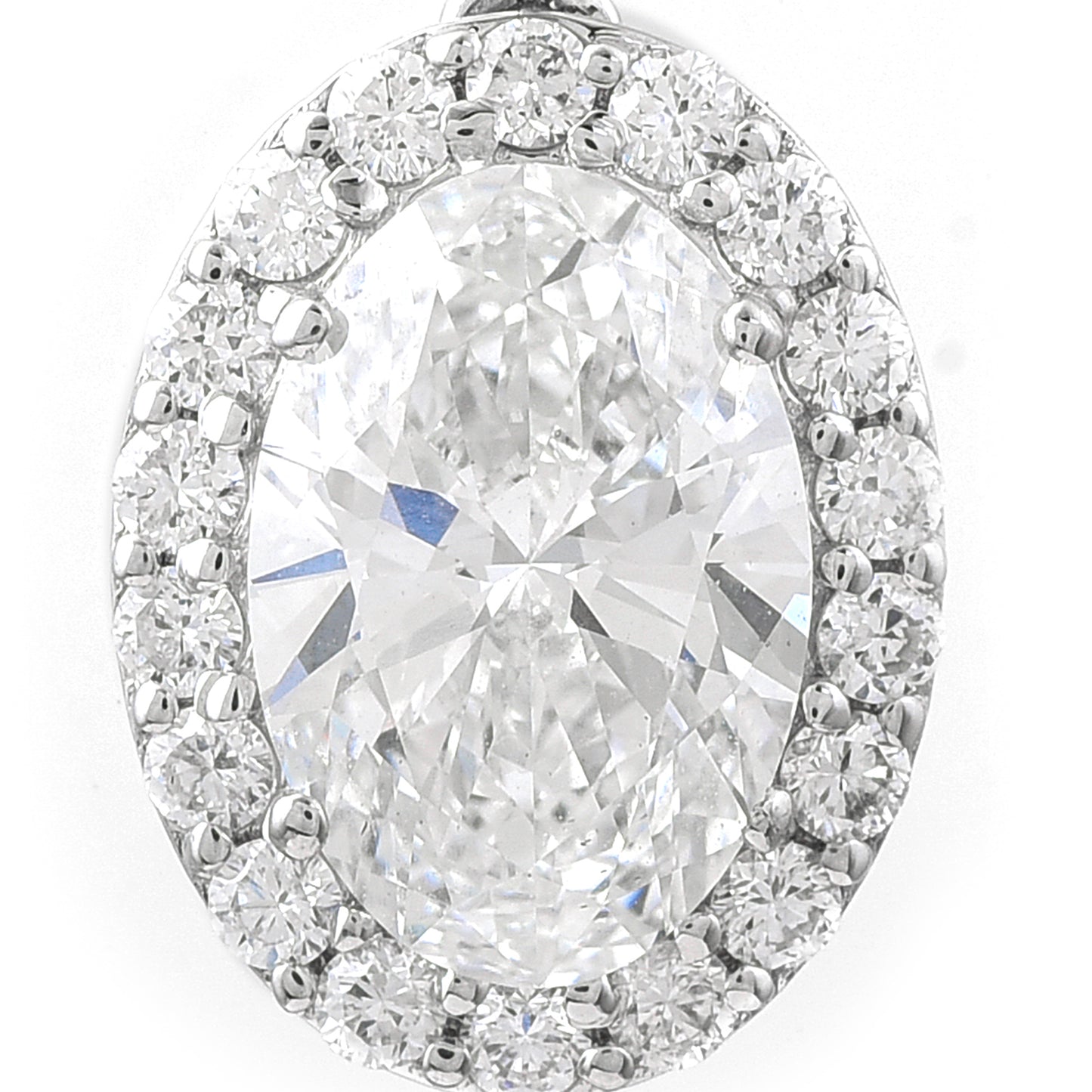 2.44 Carats Lab Grown Diamond 14K Gold Pendant
