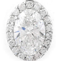 2.44 Carats Lab Grown Diamond 14K Gold Pendant