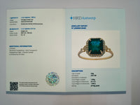 2.09 Ct Octagon Natural Emerald 14K Gold Ring