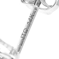 3.48 Carats Lab Grown Diamond 14K Gold Earrings