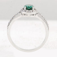 1.62 Ct Oval Green Topaz 925 Sterling Silver Ring