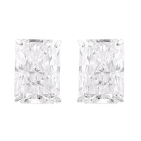 3.69 Carats Lab Grown Diamond 14K Gold Earrings