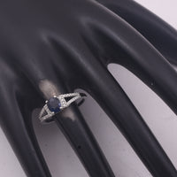 1.27 Ct Oval Mixed Cut Natural Sapphire 950 Platinum Ring