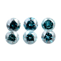 1.00 Blue Diamond Round Loose Gemstone
