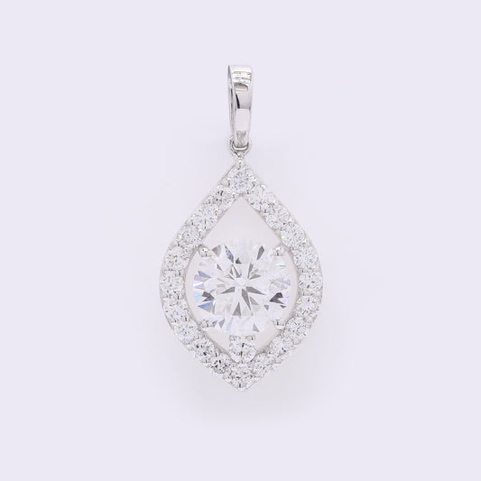 2.13 Carats Lab Grown Diamond 14K Gold Pendant