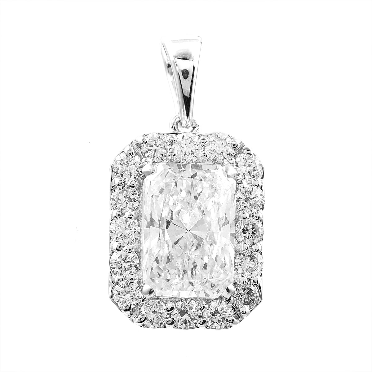 2.47 Carats Lab Grown Diamond 14K Gold Pendant