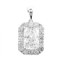 2.47 Carats Lab Grown Diamond 14K Gold Pendant