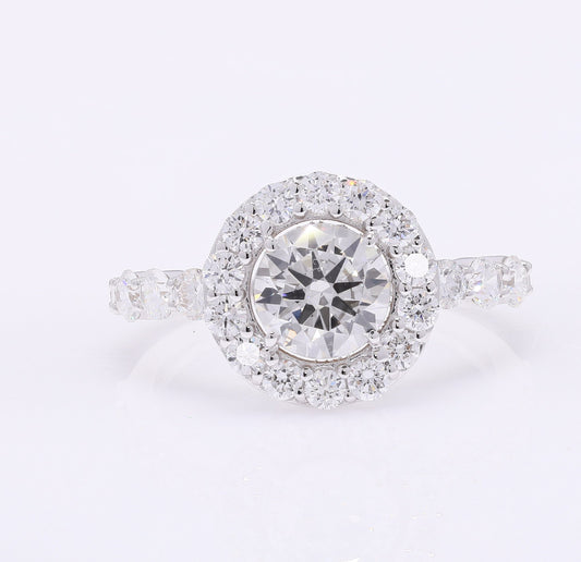 2.10 Carats Lab Grown Diamond 14K Gold Ring
