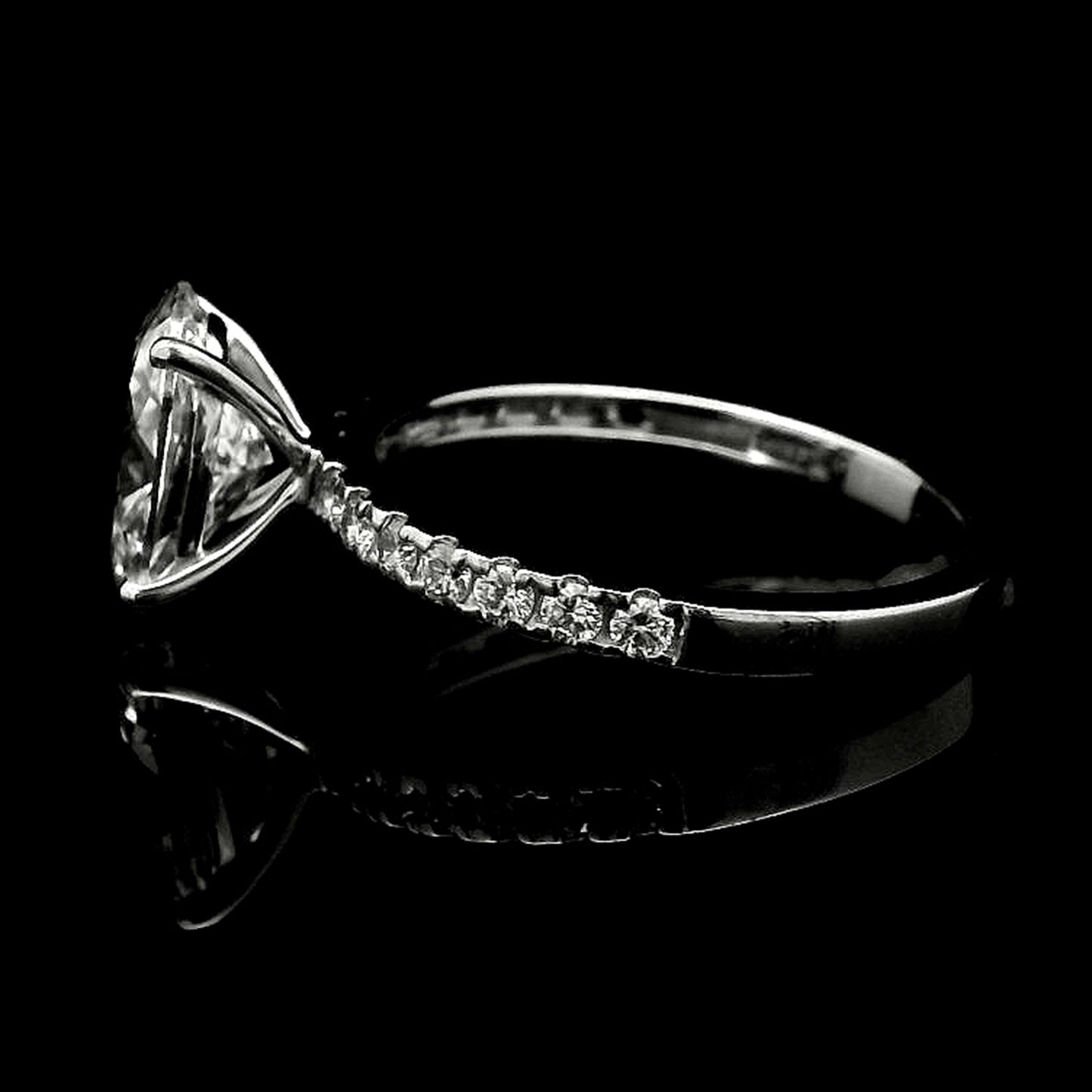 2.15 Carats Lab Grown Diamond 14K Gold Ring