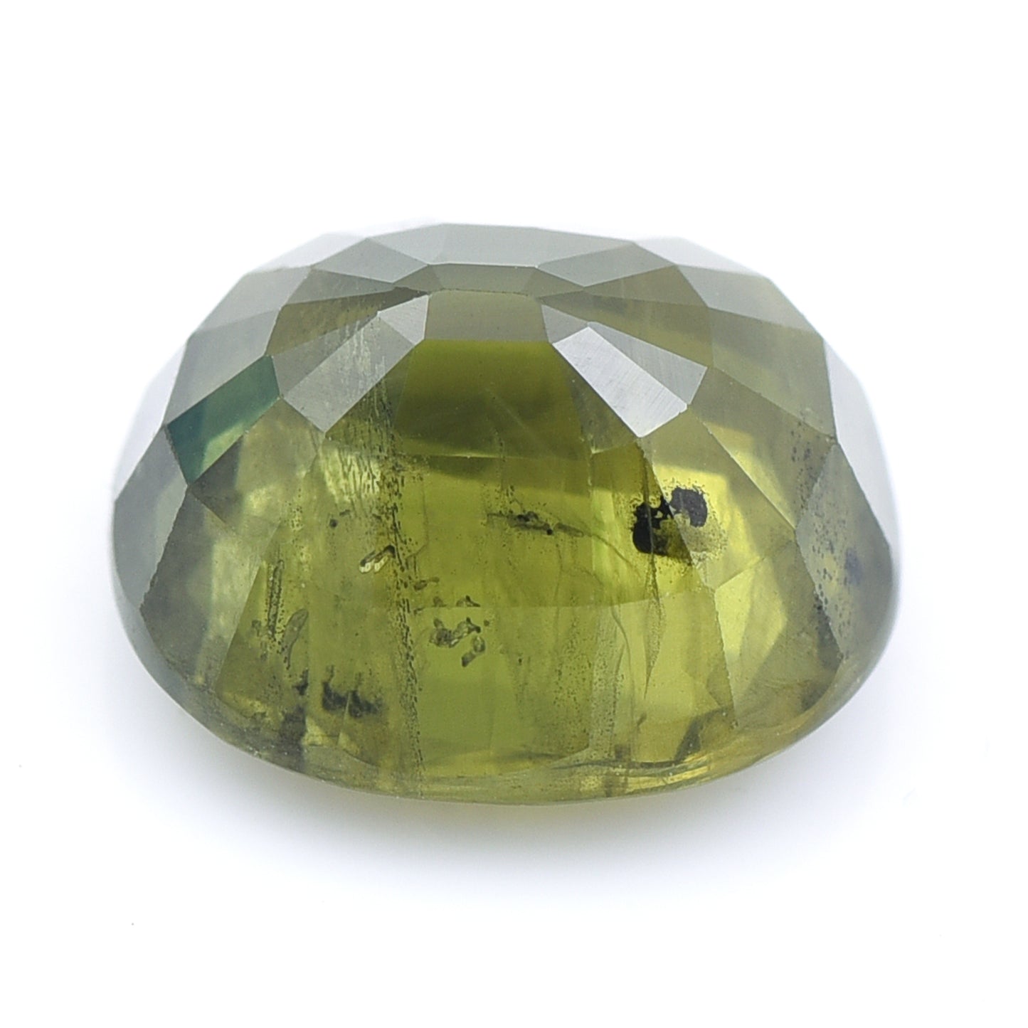5.93 Natural Corundum Green Sapphire Rectangular Cushion Mixed Cut Gemstone