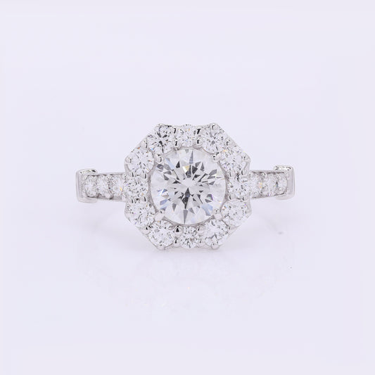 2.21 Carats Lab Grown Diamond 14K Gold Ring
