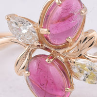 1.28 Ct Oval Natural Pink Tourmaline 14K Gold Ring