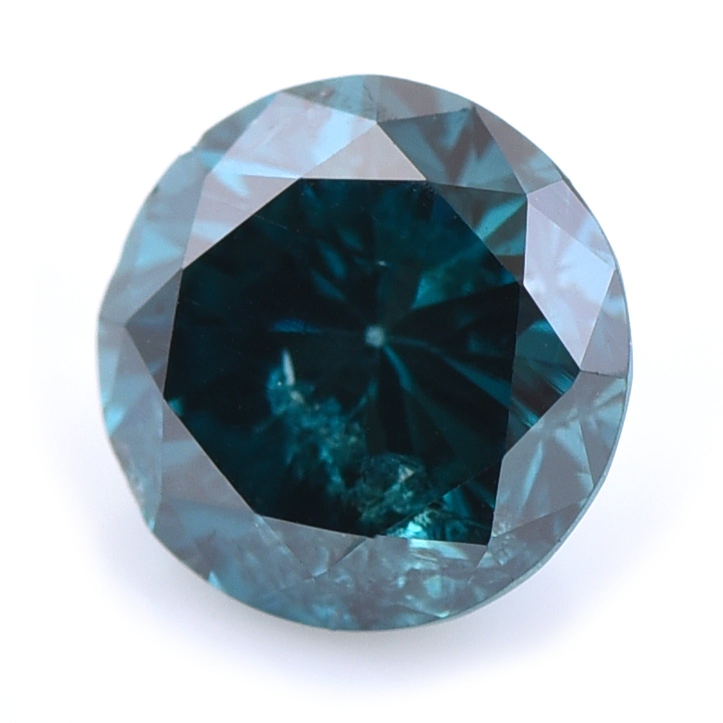 0.4 Blue Diamond Round Loose Diamond