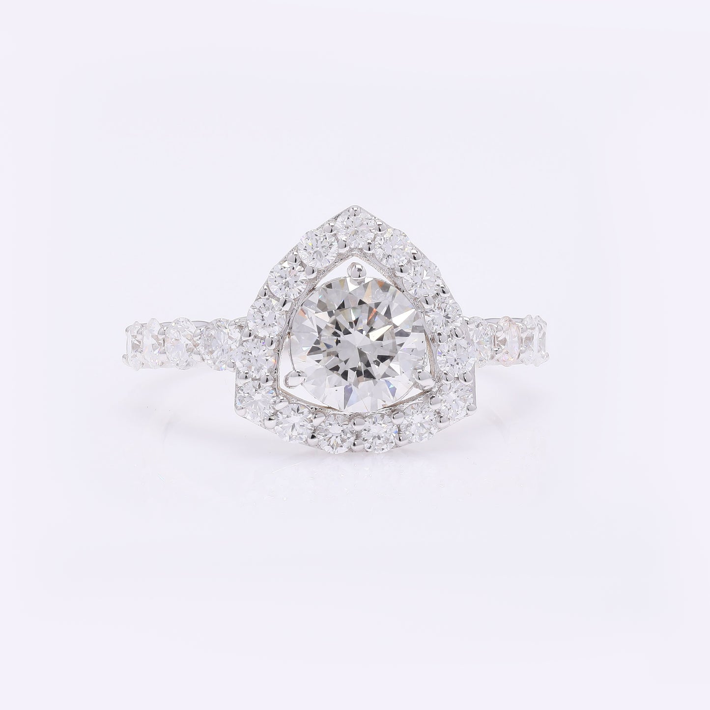 1.99 Carats Lab Grown Diamond 14K Gold Ring