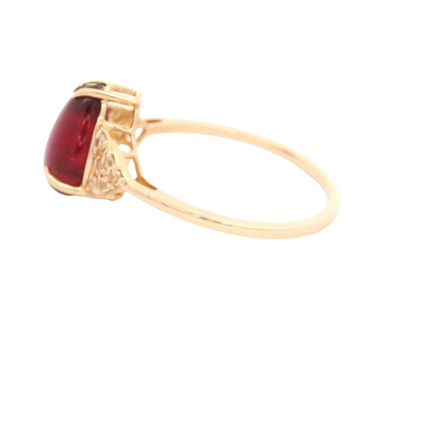 2.77 Ct Pear Tourmaline 14K Gold Ring