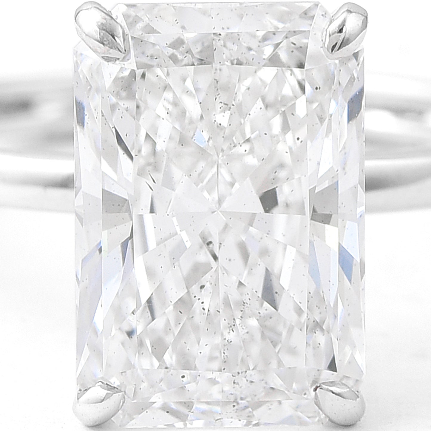 4.00 Carats Lab Grown Diamond 14K Gold Ring
