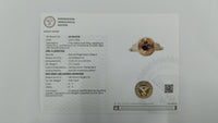 2.41 Ct Oval Mixed Cut Natural Plagioclase Feldspar Sunstone 14K Gold Ring