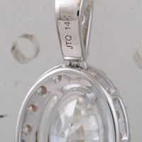 2.57 Carats Lab Grown Diamond 14K Gold Pendant