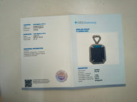3.75 Ct Octagon Natural Sapphire 14K Gold Pendant