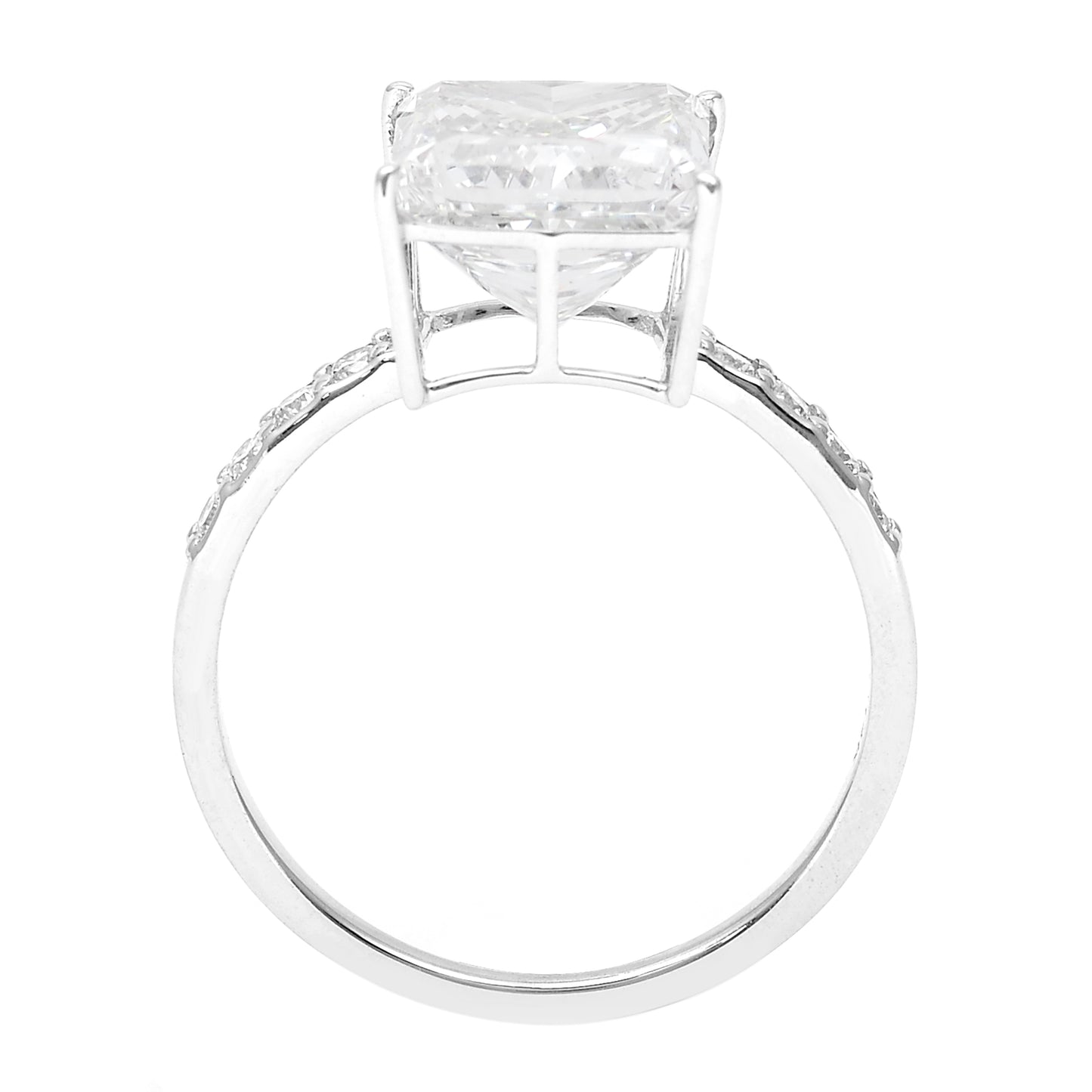 4.19 Carats Lab Grown Diamond 14K Gold Ring