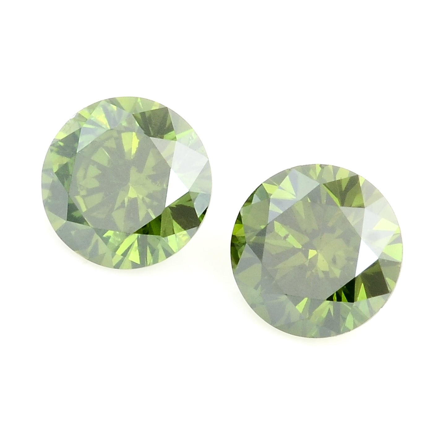 0.41 Green Diamond Round Loose Gemstone