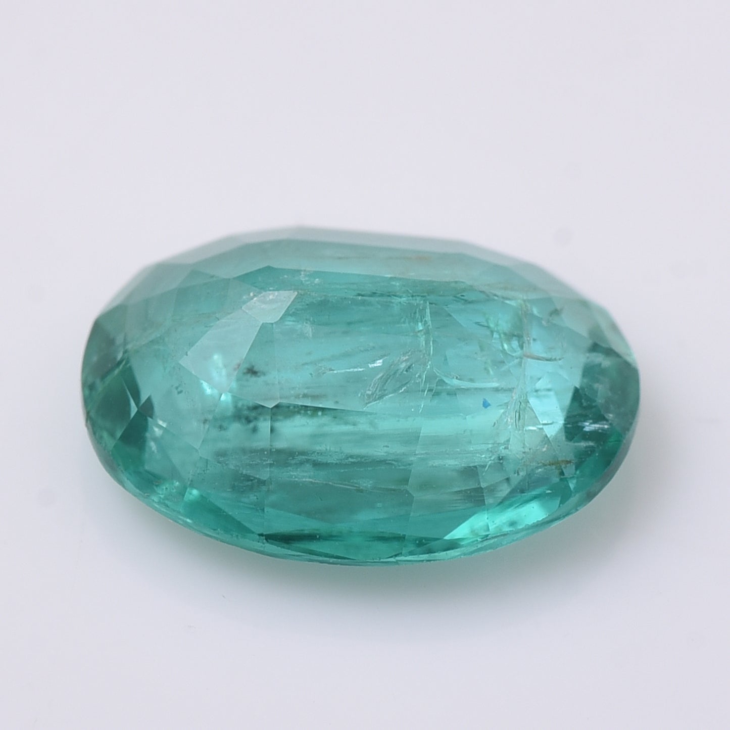 2.96 Natural Beryl Emerald Oval Mixed Cut Gemstone