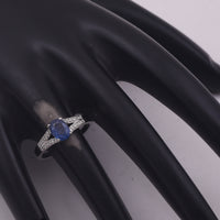 1.23 Ct Oval Mixed Cut Natural Sapphire 950 Platinum Ring