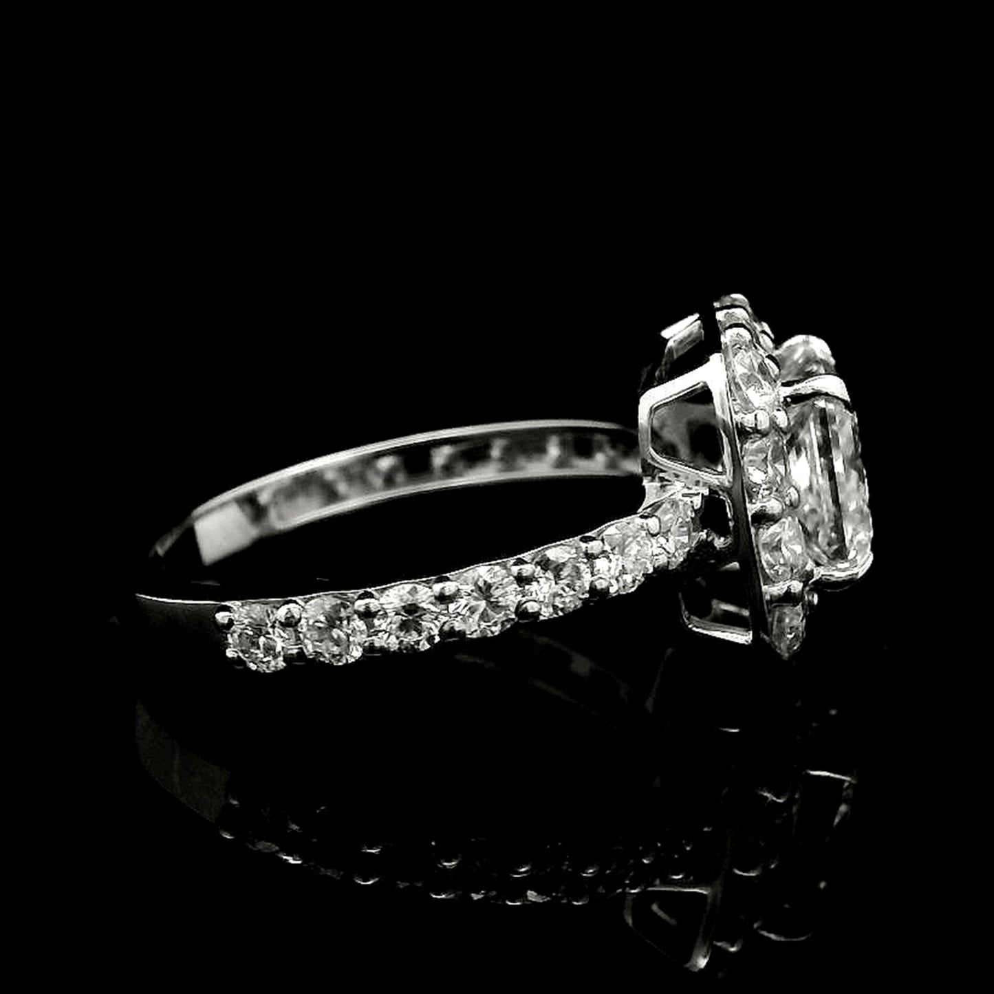 2.96 Carats Lab Grown Diamond 14K Gold Ring