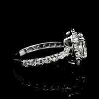 2.96 Carats Lab Grown Diamond 14K Gold Ring