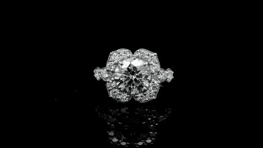 2.23 Carats Lab Grown Diamond 14K Gold Ring