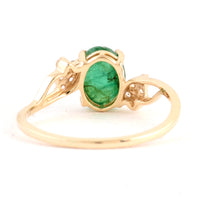 1.45 Ct Oval Emerald 14K Gold Ring