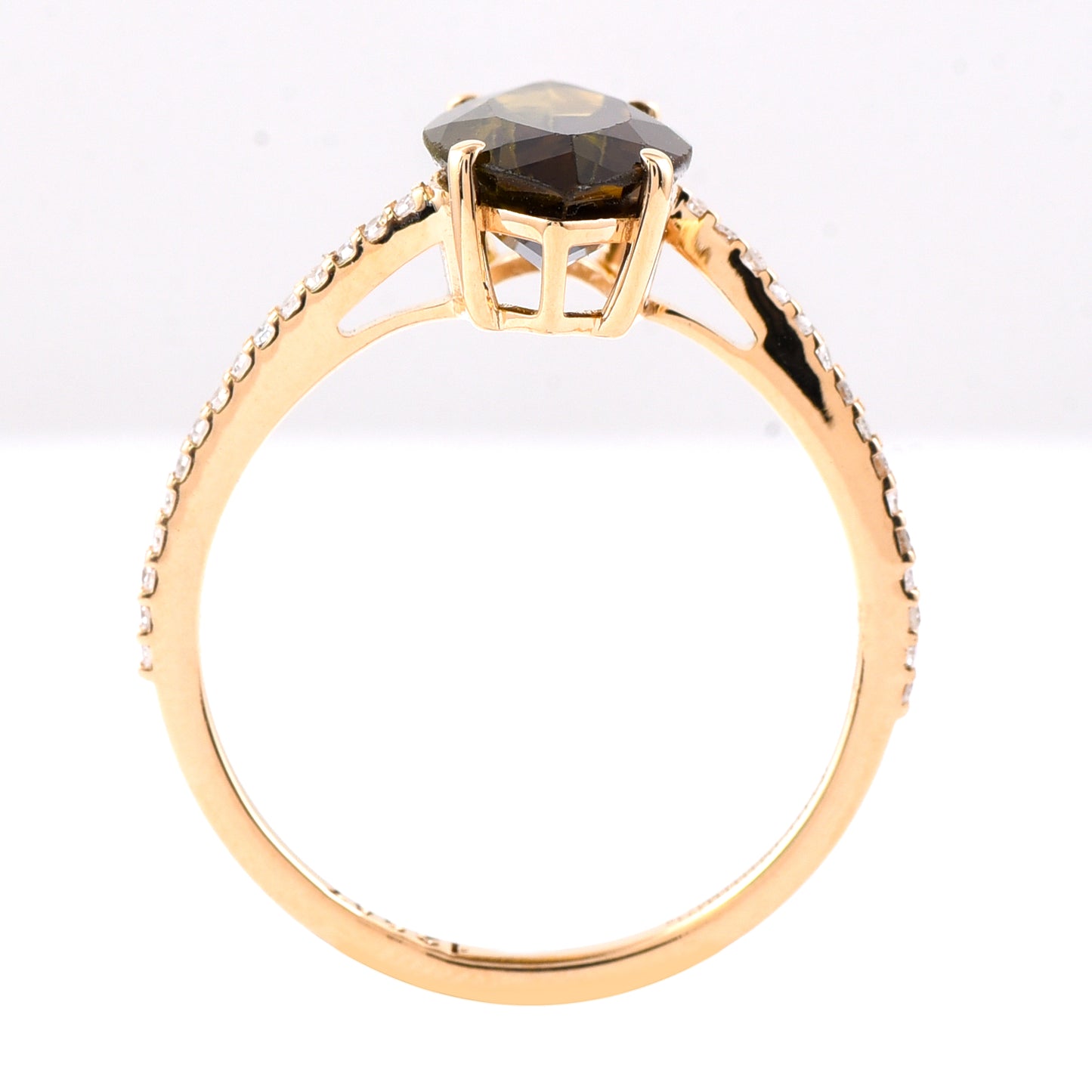 2.49 Ct Marquise Mixed Cut Natural Tourmaline 14K Gold Ring
