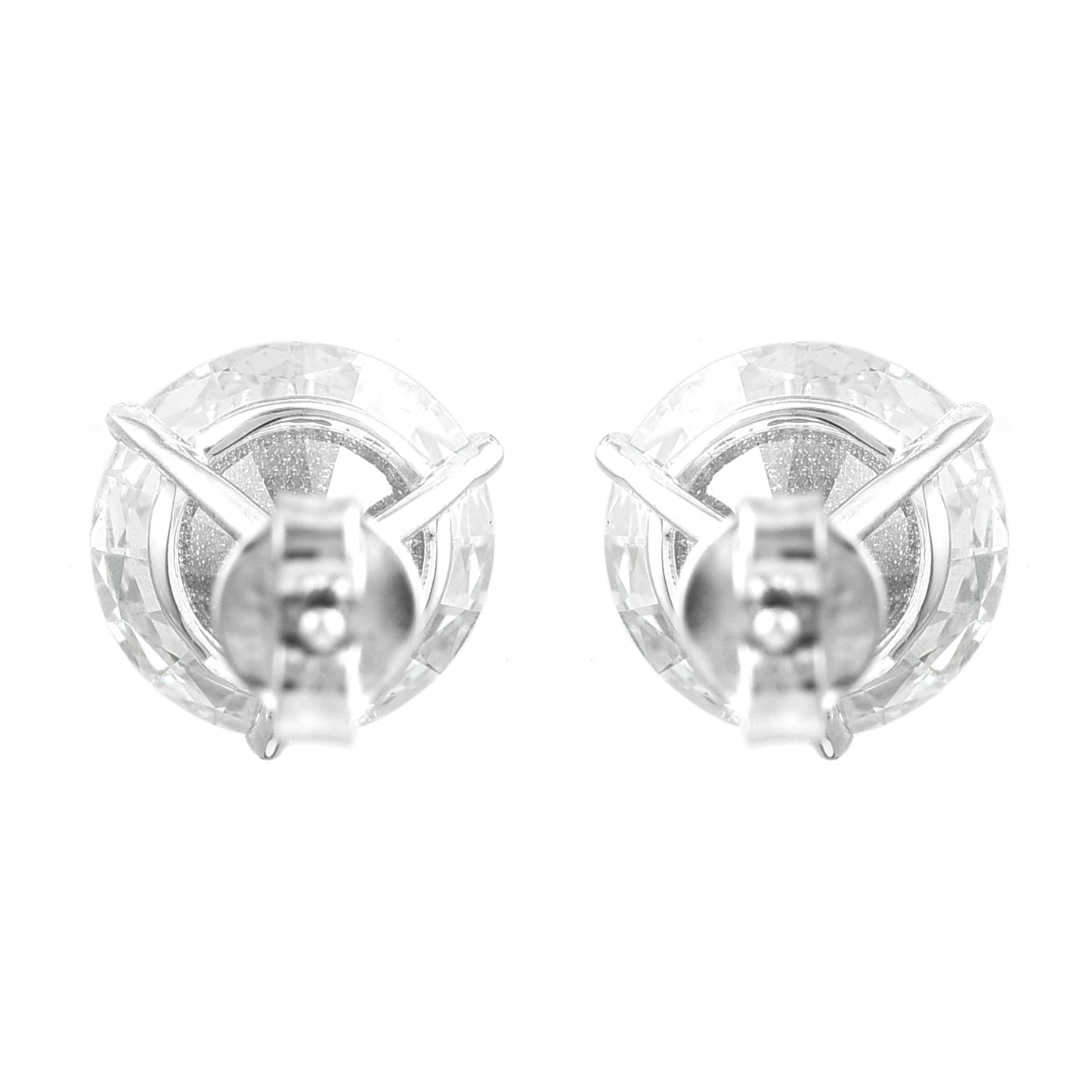 5.63 Carats Lab Grown Diamond 14K Gold Earrings