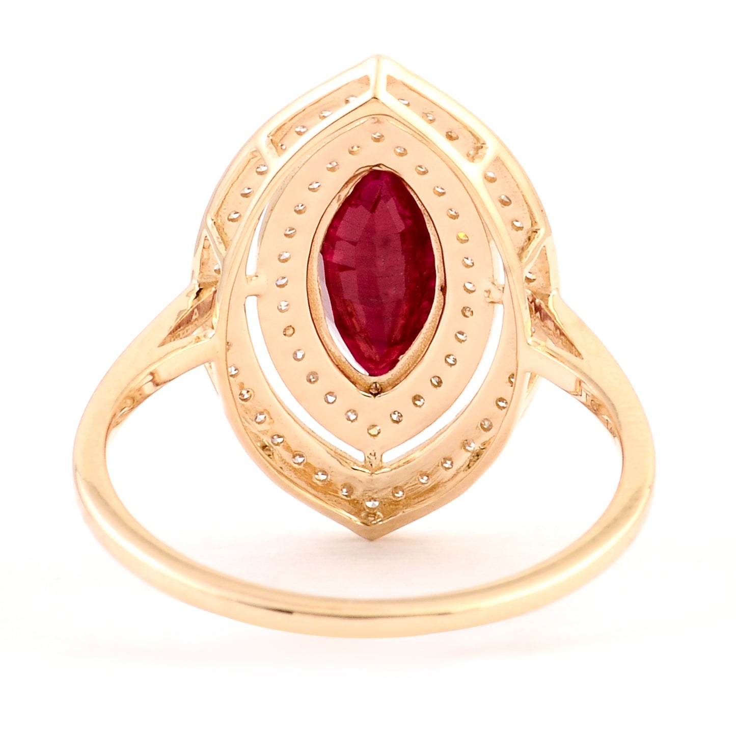 1.85 Ct Natural Codundum Ruby 14K Gold Ring