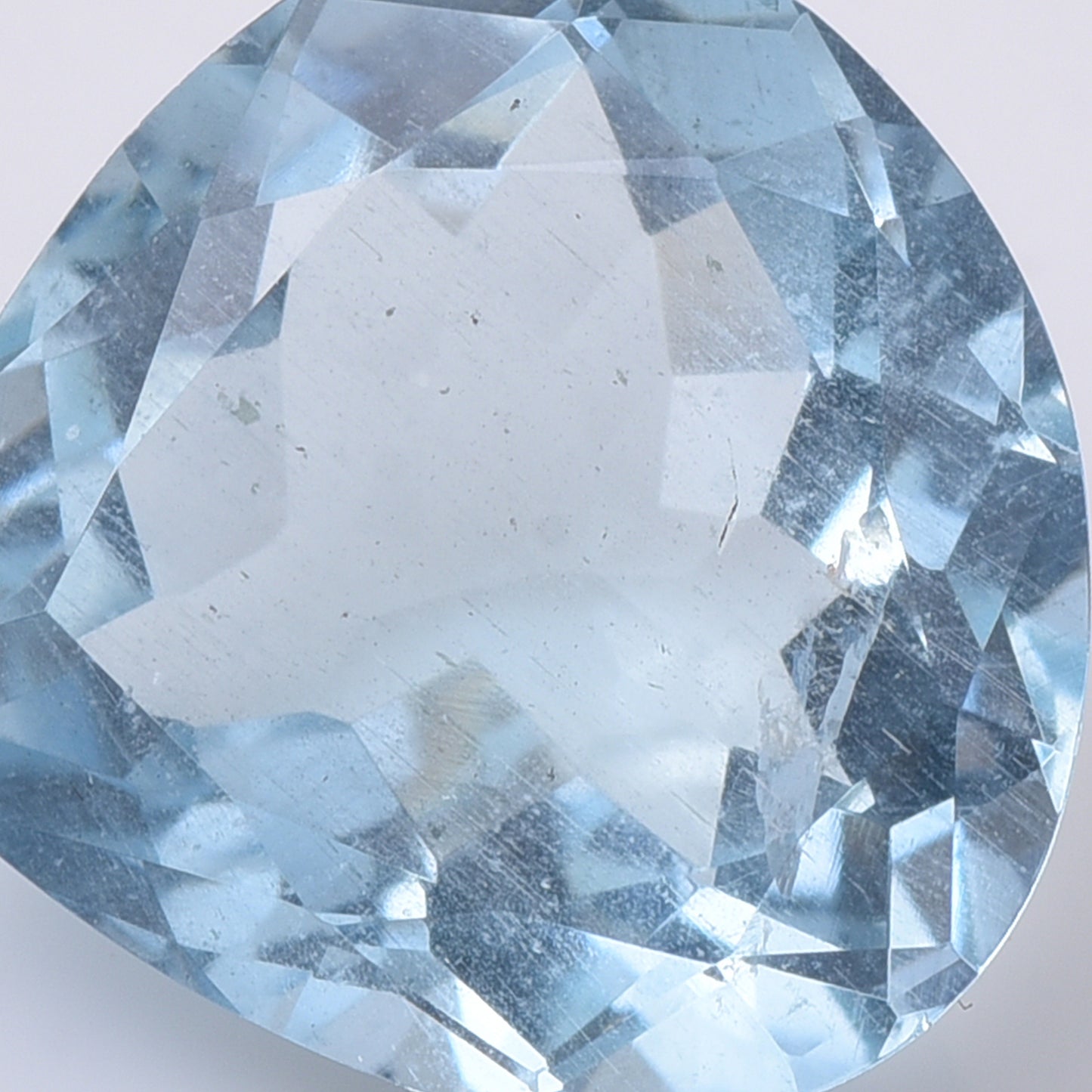 4.67 Natural Beryl Aquamarine Pear Mixed Cut Gemstone