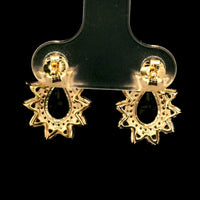 2.94 Ct Pear Tourmaline 14K Gold Earrings