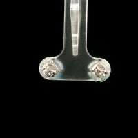 4.00 Carats Blue Lab Grown Diamond 14K Gold Earrings