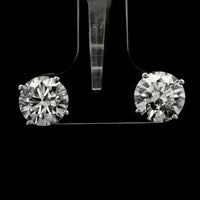 3.02 Carats Lab Grown Diamond 14K Gold Earrings