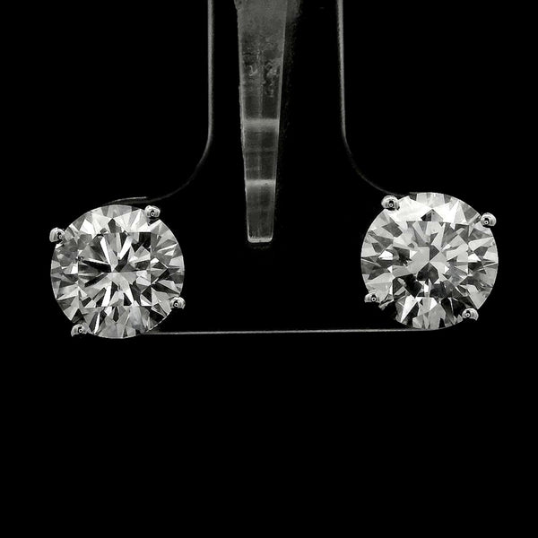 3.02 Carats Lab Grown Diamond 14K Gold Earrings