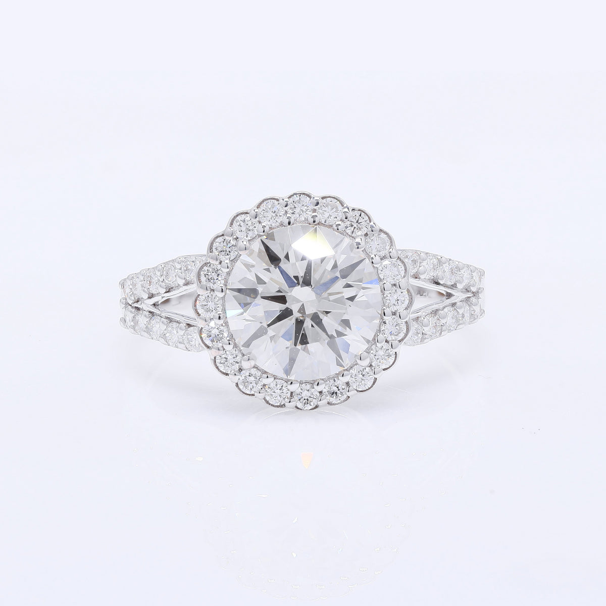 2.48 Carats Lab Grown Diamond 14K Gold Ring