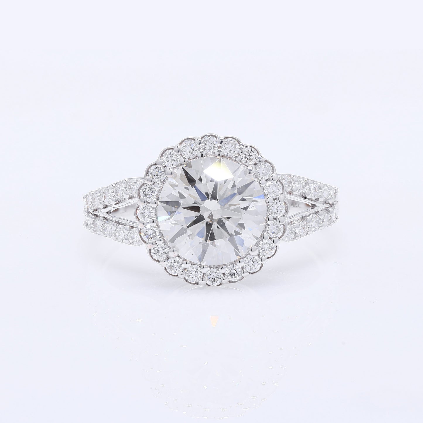 2.48 Carats Lab Grown Diamond 14K Gold Ring