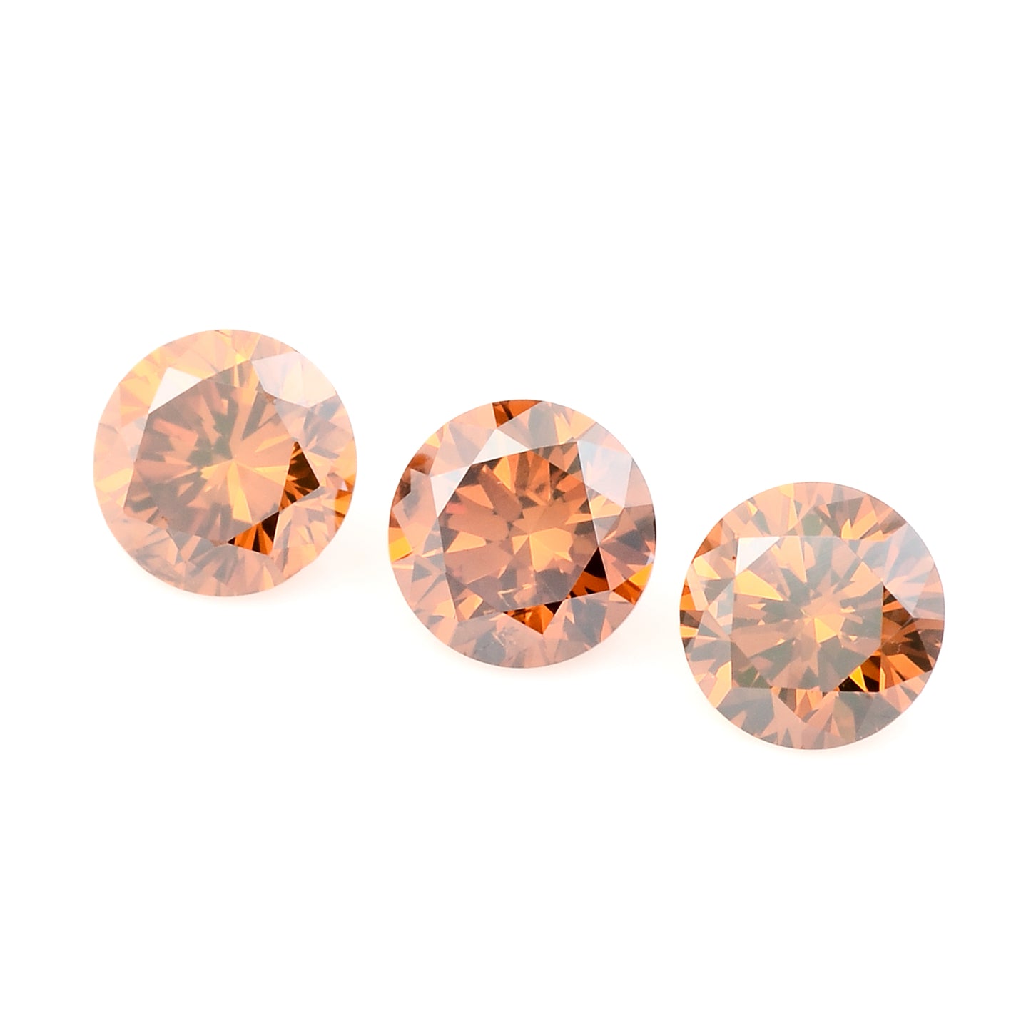 0.51 Red Diamond Round Loose Gemstone