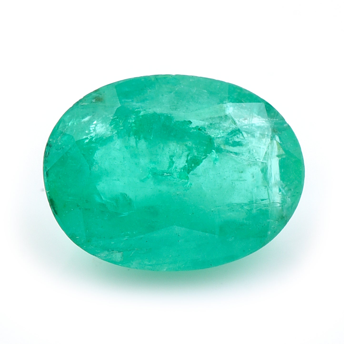 2.2 Natural Beryl Emerald Oval Mixed Cut Gemstone