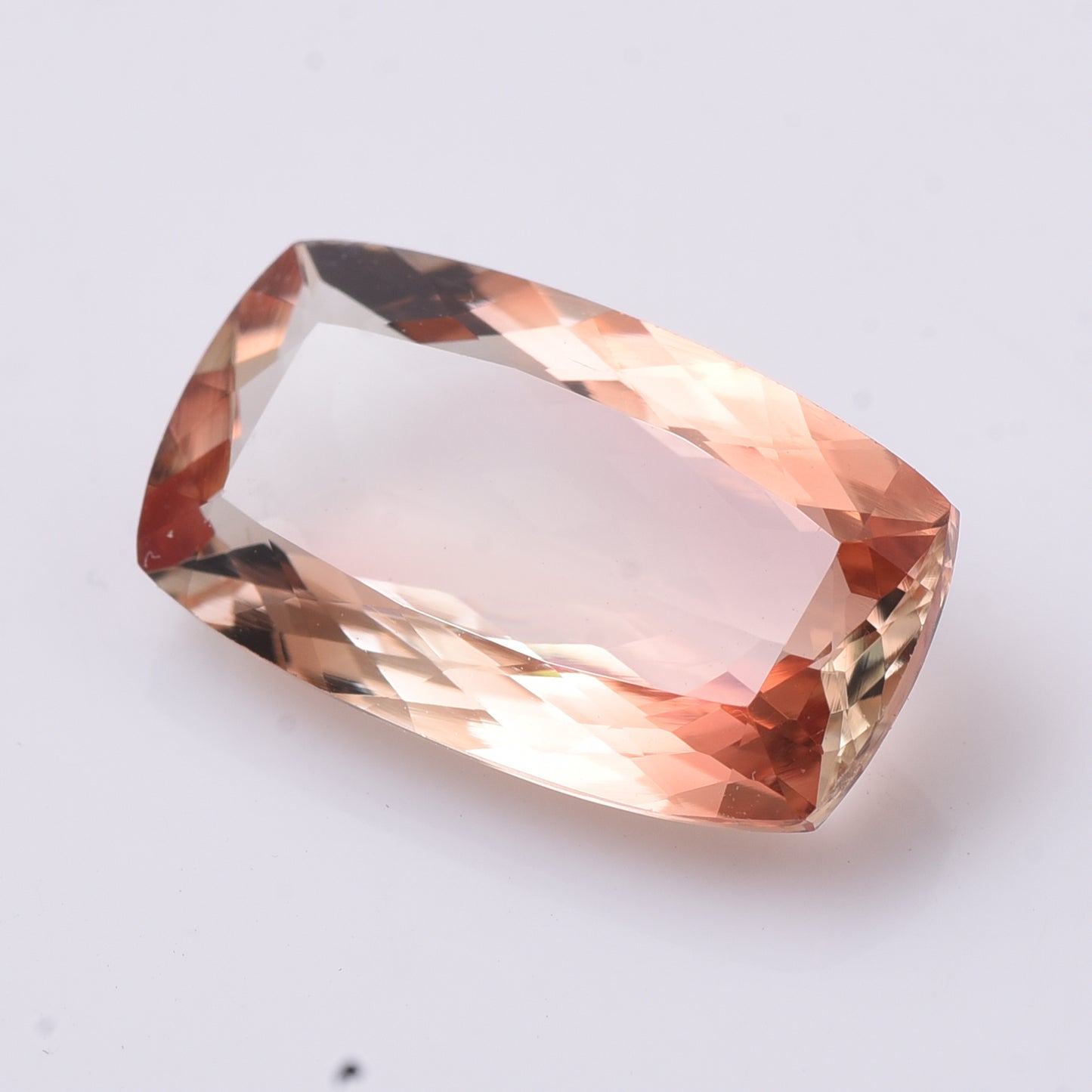 5.11 Natural Plagioclase Feldspar Sunstone Rectangular Cushion Mixed Cut Gemstone